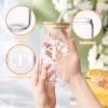 Birthday Gifts for Women, Monogrammed Initial Glass Cup Personalized Gifts for Women, 16oz Glass Cups with Lids and Straws, Iced Coffee Cup, Beer Can Shaped Glass - Gifts for Christmas, Birthday, T view 4