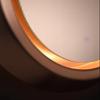 27.5 inch Round Wall-Mounted LED Mirror, Framed Mirror W/Lights for Bathroom Hotel, LED Bathroom Vanity Mirror, Aluminum Alloy, Champagne Gold Finish view 2