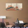 Orange Boho Wall Art Set of 3 Abstract Mountains and Rivers Framed Canvas Wall Decor Minimalist Posters Prints for Bedroom Living Room Office Wall Decor Ready to Hang - 12x16inchx3pcs view 4