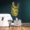 Anubis Metal Wall Art Decor, Egyptian God Decor, Metal Wall Art, Egyptian Mythology Wall Hanging, Metal Wall Art for Bedroom, Office Wall Hangings, Housewarming Gift (Silver, 24 x 13 inch / 60 x 33 cm) view 3