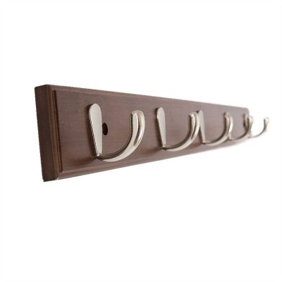 Wall Mounted Coat Rack Coat Hanger, Wall Hanging, Clothes Hook, Bag Rack, Wall Row Hook Behind Door, Brown Wooden Coat Hook, Coat Hook Rail Coat Rack Wall Mounted