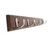 Wall Mounted Coat Rack Coat Hanger, Wall Hanging, Clothes Hook, Bag Rack, Wall Row Hook Behind Door, Brown Wooden Coat Hook, Coat Hook Rail Coat Rack Wall Mounted view 1