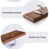 Wall Mounted Coat Rack Coat Hanger, Wall Hanging, Clothes Hook, Bag Rack, Wall Row Hook Behind Door, Brown Wooden Coat Hook, Coat Hook Rail Coat Rack Wall Mounted view 3