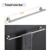 Stainless Steel Bathroom Hardware Set Bathroom Accessories Black Towel Rail Bar Rack Gold Towel Bar Shelf Towel Holder,001YW view 2