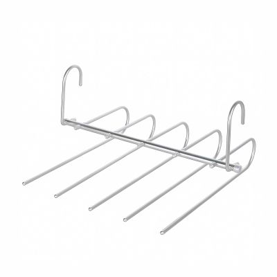 DELURA Pants Rack Space-Saving Heavy-Duty Magic Clothes Hanger, Aluminum Alloy Multi-Functional Trouser Rack, Wardrobe Storage Rack Suitable for Pants, Scarves, Towels, Ties, Etc.