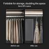 DELURA Pants Rack Space-Saving Heavy-Duty Magic Clothes Hanger, Aluminum Alloy Multi-Functional Trouser Rack, Wardrobe Storage Rack Suitable for Pants, Scarves, Towels, Ties, Etc. view 3