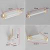 Bathroom Hardware Set, Gold Bath Accessories Wall Mounted Towel Rack,Towel Bar,Toilet Brush,Towel Hooks,Paper Holder,Double Bars view 2