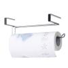 Stainless Steel Paper Towel Rack Wall Mounted Hanging L-Shaped Paper Towel Holder for Kitchen Bathroom Door Cabinet Hangers view 1