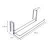 Stainless Steel Paper Towel Rack Wall Mounted Hanging L-Shaped Paper Towel Holder for Kitchen Bathroom Door Cabinet Hangers view 2