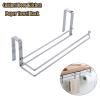 Stainless Steel Paper Towel Rack Wall Mounted Hanging L-Shaped Paper Towel Holder for Kitchen Bathroom Door Cabinet Hangers view 3
