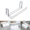 Stainless Steel Paper Towel Rack Wall Mounted Hanging L-Shaped Paper Towel Holder for Kitchen Bathroom Door Cabinet Hangers view 4