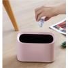 Kitchen Trash Can Desktop Trash Can Office Small Trash Can Household Trash Can Vehicle Oval Inclined Mouth Trash Can Wastebasket Garbage Can for Bedroom Office Living Room ( Color : Green , Size : 8.5 view 3