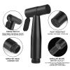 Bidet Sprayer for Toilet, Handheld Sprayer Kit, Stainless Steel Bathroom Cloth Diaper Faucet Fixture,Brushed (Color : Black) view 3