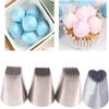 Pastry Nozzle 1pcs F01 /3pcs Stainless Steel Big Nozzles For Cake Cream Piping Tips Square Cupcake Cake Piping Tips Set view 2