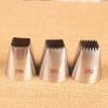 Pastry Nozzle 1pcs F01 /3pcs Stainless Steel Big Nozzles For Cake Cream Piping Tips Square Cupcake Cake Piping Tips Set view 4