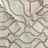 The HomeCentric King/Queen/Twin Ivory & Silver Decorative Twin 53"x18" Bed Runner with 2 Pillow Cover, Lattice & Quilted Bed Scarf on Jacquard Silk Fabric - Ivory Delicacy view 2