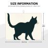 Happy Walking Cat Dish Drying Mat Large 18"x 24" Dishes Drainer Mats for Kitchen Counter Super Absorbent Quick Drying Coffee Mat Dish Rack Pad,Rack Tableware Mat view 2