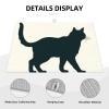 Happy Walking Cat Dish Drying Mat Large 18"x 24" Dishes Drainer Mats for Kitchen Counter Super Absorbent Quick Drying Coffee Mat Dish Rack Pad,Rack Tableware Mat view 3