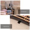 Aluminum Alloy Dish Rack with Drainage Outlet Storage, Kitchen Sink Drying Shelf, Bowl & Tool Holder, Black Gold view 4