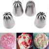 4pcs Pastry Nozzles Stainless Steel Piping Nozzle Reusable Cookie Cake Cream Nozzles Cake Decorating Tools Piping Tips view 3