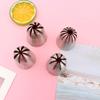 4pcs Pastry Nozzles Stainless Steel Piping Nozzle Reusable Cookie Cake Cream Nozzles Cake Decorating Tools Piping Tips view 4