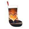 OPSREY Love Shape Book Print Christmas Stocking Plush Xmas Stockings Personalized Hanging Christmas Ornaments for Holiday Family Fireplace Decorations Gift view 4