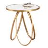 ROLTIN Greenwich Collection Glass Coffee Table with Matte Gold Frame view 1