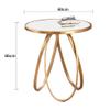 ROLTIN Greenwich Collection Glass Coffee Table with Matte Gold Frame view 3