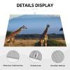 Giraffe Kilimanjaro Mount Dish Drying Mat Large 18"x 24" Dishes Drainer Mats for Kitchen Counter Super Absorbent Quick Drying Coffee Mat Dish Rack Pad,Rack Tableware Mat view 3