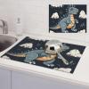 Funny dragon Dish Drying Mat Large 18"x 24" Dishes Drainer Mats for Kitchen Counter Super Absorbent Quick Drying Coffee Mat Dish Rack Pad,Rack Tableware Mat view 1