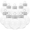 Unomor 10pcs Christmas Spherical Bottle Portable Clear Bottles Transparent Milk Bottles Travel Empty Bottles Outdoor Milk Bottles Yogurt Containers Empty Bulb Shaped Bottle view 1
