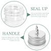 Unomor 10pcs Christmas Spherical Bottle Portable Clear Bottles Transparent Milk Bottles Travel Empty Bottles Outdoor Milk Bottles Yogurt Containers Empty Bulb Shaped Bottle view 2