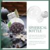 Unomor 10pcs Christmas Spherical Bottle Portable Clear Bottles Transparent Milk Bottles Travel Empty Bottles Outdoor Milk Bottles Yogurt Containers Empty Bulb Shaped Bottle view 3