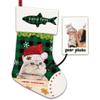MALIHONG Personalized Photo for Dog Cat Christmas Stocking Green Plaid Check Cute Dog Custom Name Xmas Holiday Christmas Tree Hanging Stocking Fireplace Decor 14.4" PT123 view 1