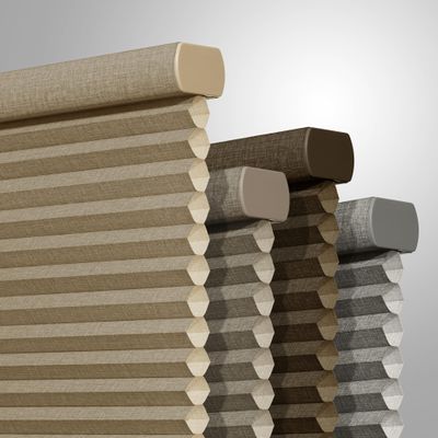 Boolegon New Update 1.5"Linen Cellular Shade Natural Honeycomb Window Blind Room Darking Thermal Insulated Shade Color Matching Cordless Shades for Office Home , Light Filtering Beige, 40.5"W x 39"H