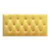 LKXHarleya 13.78" x 27.56" Anti-Collision 3D Foam Wall Stickers Self Adhesive Nursery Room Soft Foam Wall Panels Home Decoration, Yellow view 1