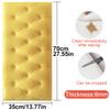 LKXHarleya 13.78" x 27.56" Anti-Collision 3D Foam Wall Stickers Self Adhesive Nursery Room Soft Foam Wall Panels Home Decoration, Yellow view 2