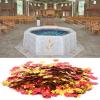 100g 0.8in Maple Leaf Confetti Thanksgiving Glitter Maple Leaf Paillettes Autumn Party Glitter Sequin Table Decorations for Thanksgiving Day for Gift to Home Decor view 2