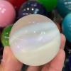 AtkitS Beautiful Natural Quartz Cat's Eye Crystal Treatment Ball (Size : 80mm) view 3