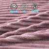 XHCTNN 4Pcs Queen Sheet Set - High Weight Milk Fleece Soft Fade Resistant King Beding Solid Color Quilt Cover Pillowcase for Fall Winter(H,2.0m/220 * 240cm) view 2