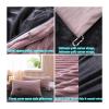 XHCTNN 4Pcs Queen Sheet Set - High Weight Milk Fleece Soft Fade Resistant King Beding Solid Color Quilt Cover Pillowcase for Fall Winter(H,2.0m/220 * 240cm) view 3