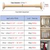closet rod Telescopic Closet Wardrobe Rod for Hanging Clothes, No Drilling Tension Curtain Rod With Non-slip Base, Stainless Steel Extension Spring Rod ( Color : Gold , Size : 150-220 cm(59"-86 5/8") view 2