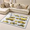 BOWESI Runner Rugs 2x4ft, Boys Abstract Images of Construction Vehicles and Machinery Kids Rugs, Trucks Bulldozer Crane Nursery Classroom Rug, with Anti-Slip Tape for Decor Teen Boys Room view 4