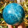 Beautiful Natural Blue Apatite Ball Sphere Quartz Crystal Mineral (Size : 400-450g) view 1