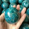 Beautiful Natural Blue Apatite Ball Sphere Quartz Crystal Mineral (Size : 400-450g) view 2