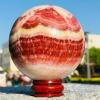 AtkitS Beautiful Natural red Striped Flesh Quartz Crystal Ball (Size : 55-60) view 2