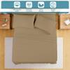 Ready To Rest RV Bunk - 42 x 80, 4 Piece RV Sheets with 15" Deep Pocket, 100% Egyptian Cotton, Soft & Comfy, 1 Fitted Sheets + 1 Flat Sheet & 2 Pillowcases (Taupe Solid) view 2