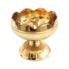 Anjali Enterprises Solid Brass Flower Design Diya tealight Holder Pooja Deepak Oil lamp Set of 2 pcs(Height 5 cm) view 2