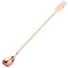 Bar Spoon Stainless Steel Mixing Spoon Cocktail Spoon Spiral Pattern Bar Cocktail Shaker Spoon with Long Handle Bar Mixing Spoon Beverage Coffee Mixing Layering Tool (Rose) view 1
