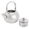 Tea Pot with Infuser, Metal Tea Pot with Removable Infuser Stainless Steel Tea Kettle Coffee Pot Coffee Kettle Coffee Server Table Serving Pot for Home, Restaurant(1L) view 1